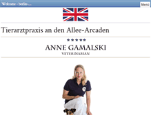 Tablet Screenshot of berlin-english-vet.com
